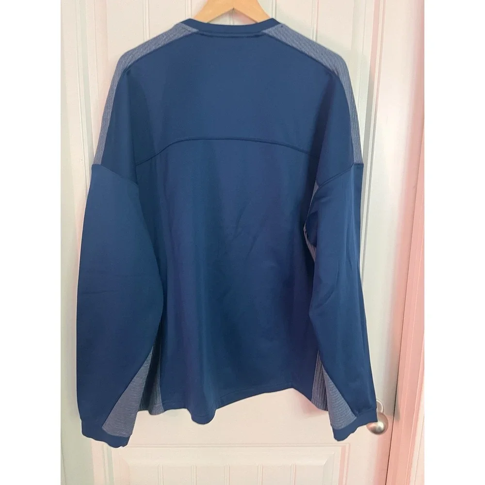 Duluth Trading‎ Sweater Mens 2XL Blue Boundary Layer Fleece Sweatshirt Crew 208